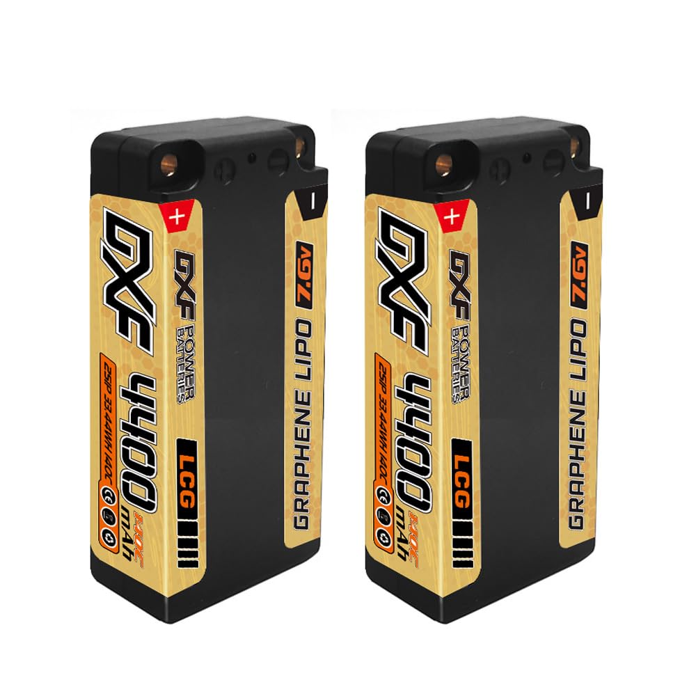 Amazon.co.jp: DXF ショートリポ バッテリー 2S 7.6V 4400mAh 140C LCG